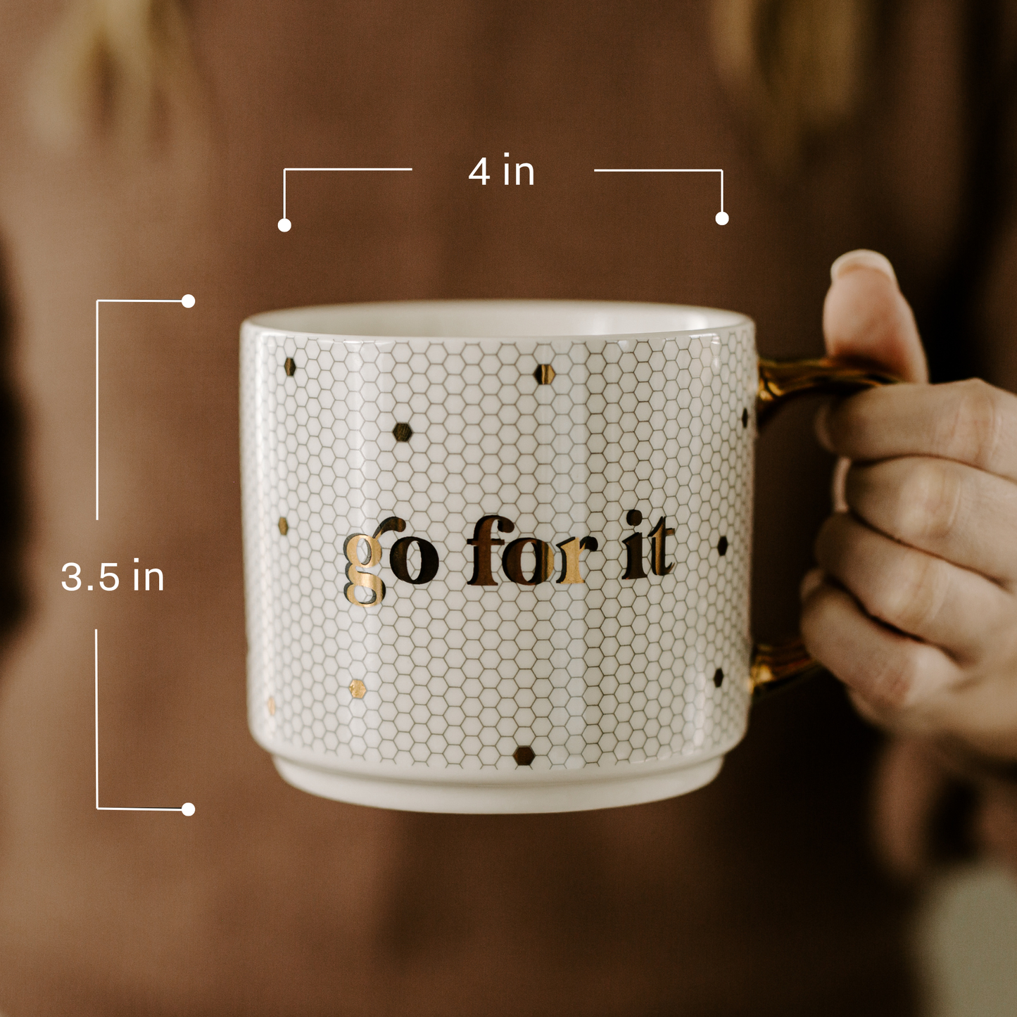 Fa La La Gold Tile Coffee Mug - Home Decor & Gifts