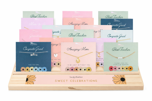 Lucky Feather - Spring Celebrations BUNDLE (8 qty 4pks/32 pc) + Display