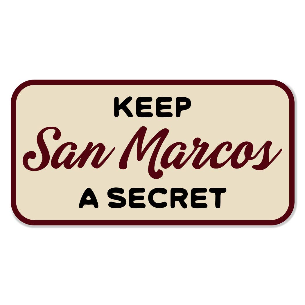 Mugsby - Personalized City Sticker Decal, Keep (Your City) A Secret: Teal