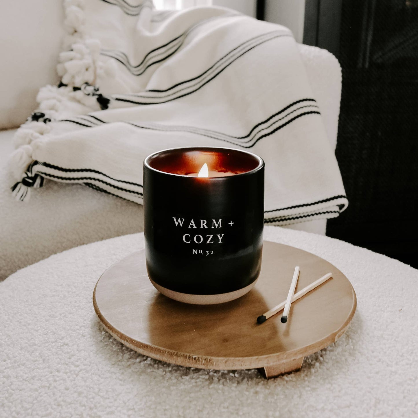 Warm and Cozy 12 oz Soy Candle - Christmas Home & Gifts
