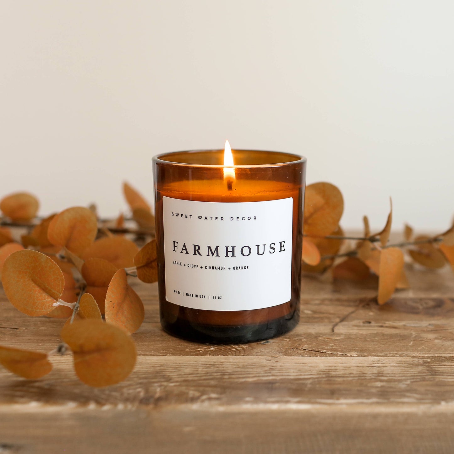 Sweet Water Decor - Farmhouse 11 oz Soy Candle - Fall Home Decor & Gifts