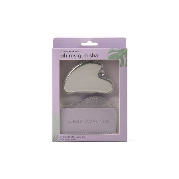 DM Merchandising - Lemon Lavender Oh My Guash Stainless Steel Gua Sha