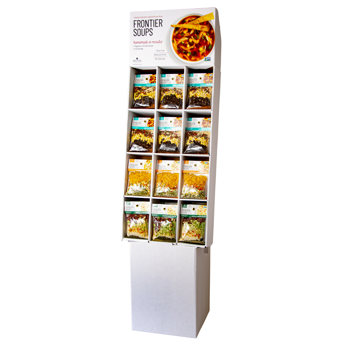 Anderson House | Frontier Soups - Shipper Display - Homemade in Minutes