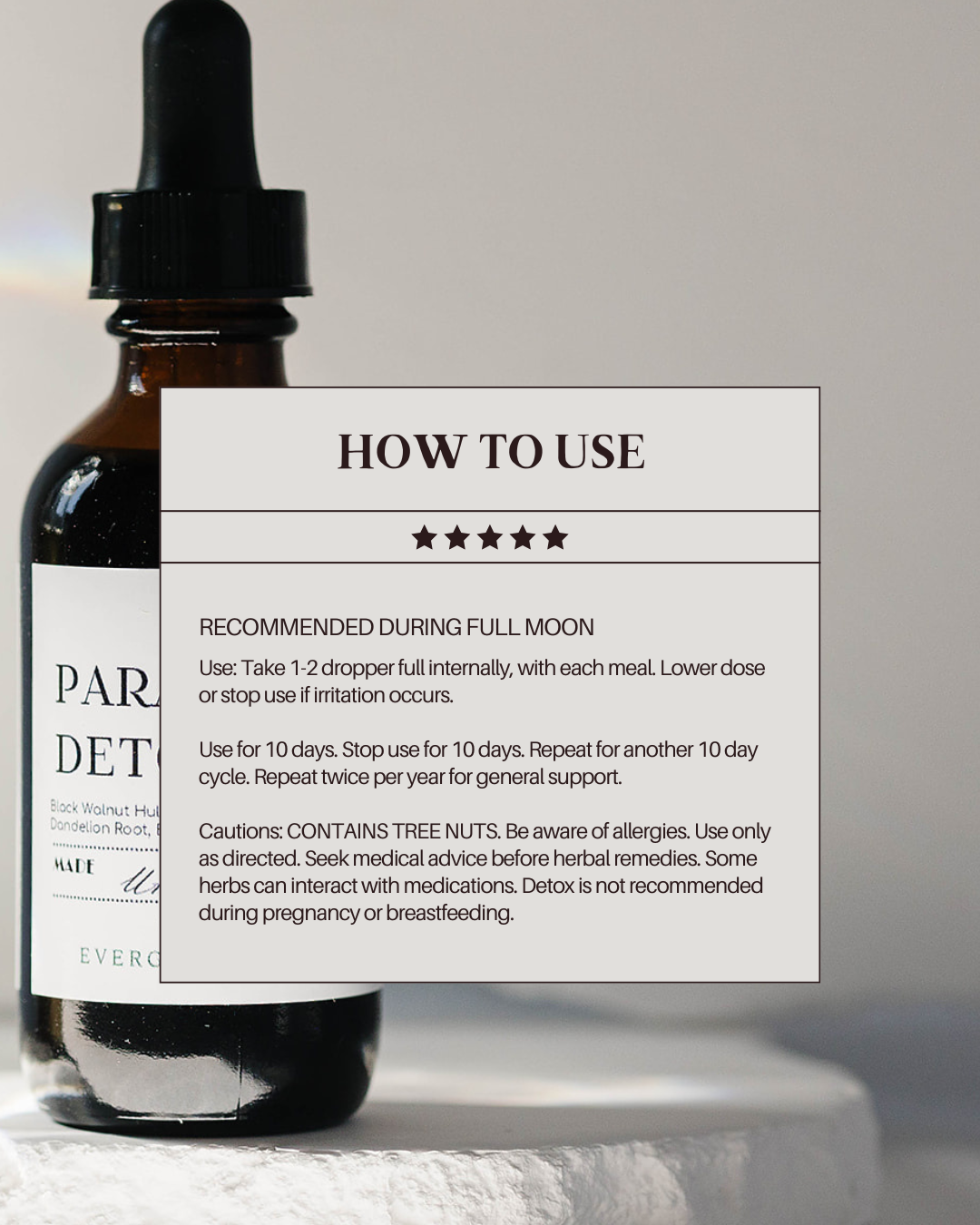 Evergreen Apothecary - Parasite Detox, Herbal Tincture