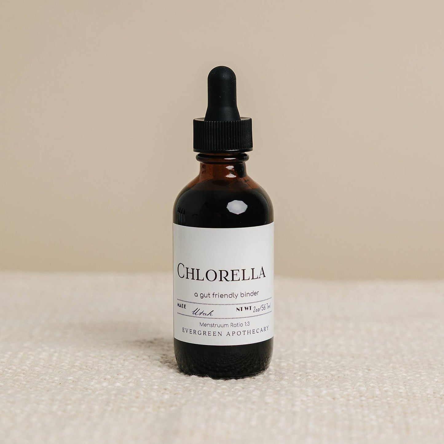 Evergreen Apothecary - Chlorella, gut friendly binder - tincture