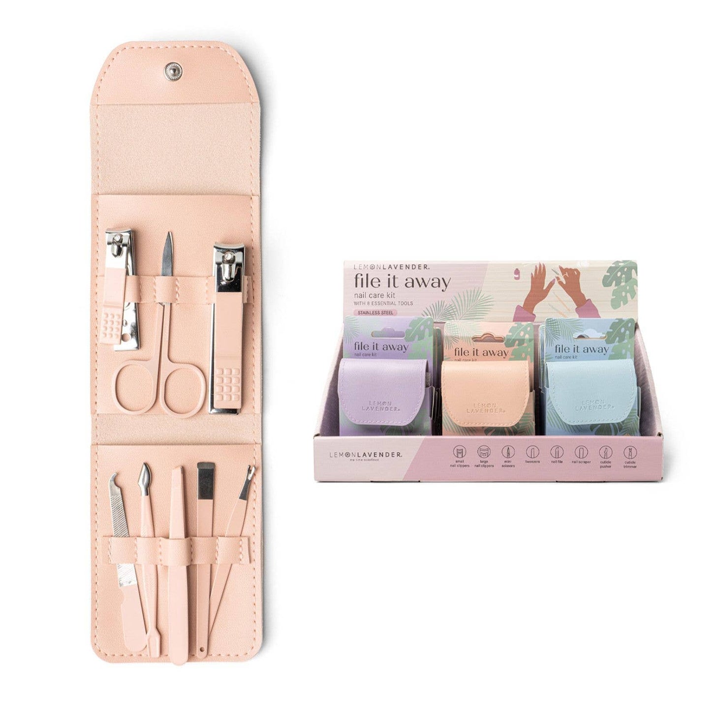 DM Merchandising - Lemon Lavender File It Away Nail Care Kit