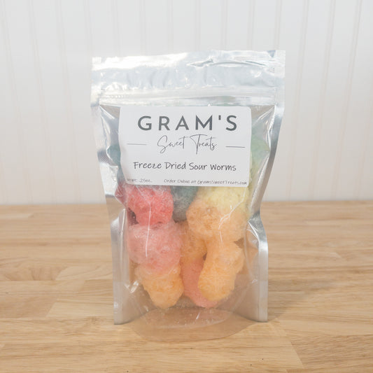 Gram's Sweet Treats- Freeze Dried Sour Worms