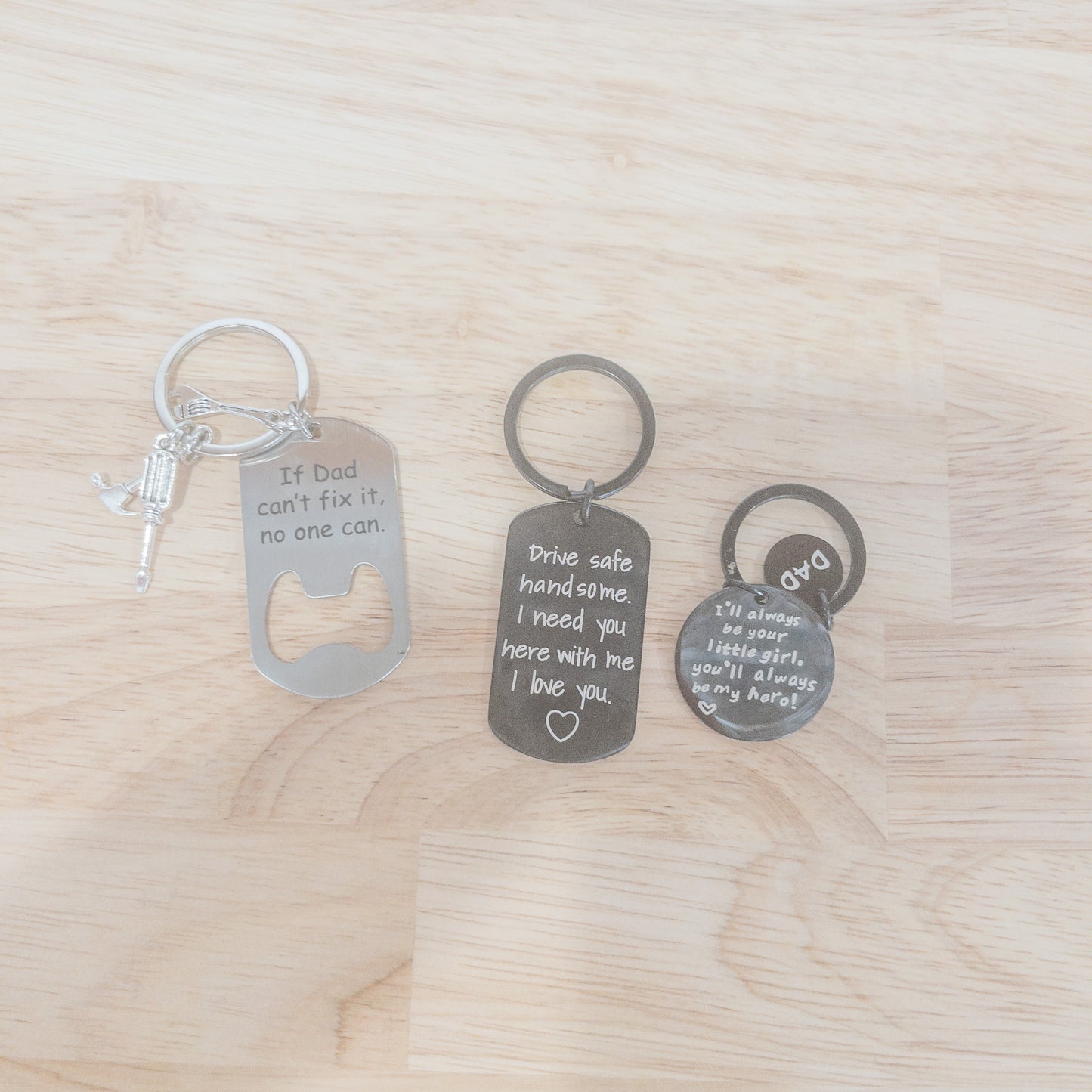 Keychains for Dad/Hubby