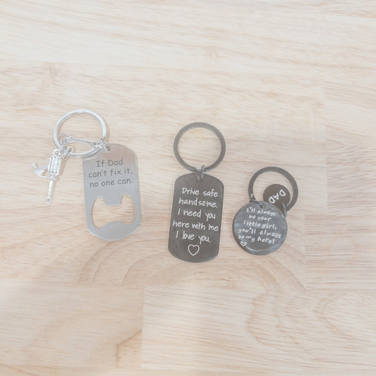 Keychains for Dad/Hubby