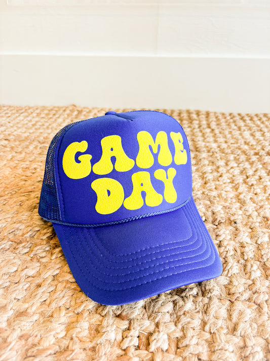 Blue and Yellow "Game Day" Hat