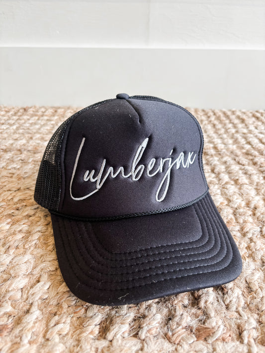 Lumberjax Script Trucker Hat