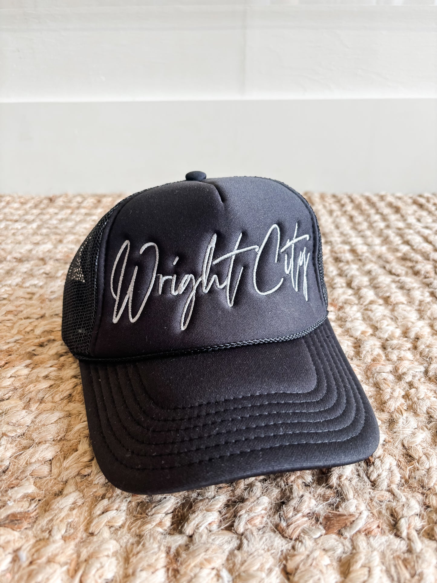 Wright City Script Trucker Hat