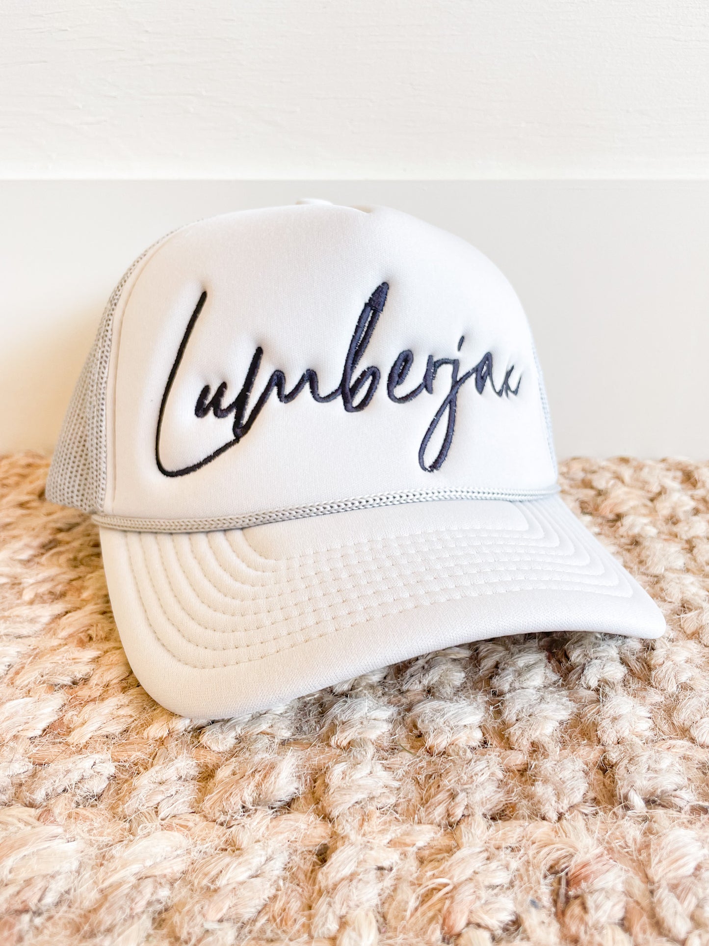 Lumberjax Script Trucker Hat