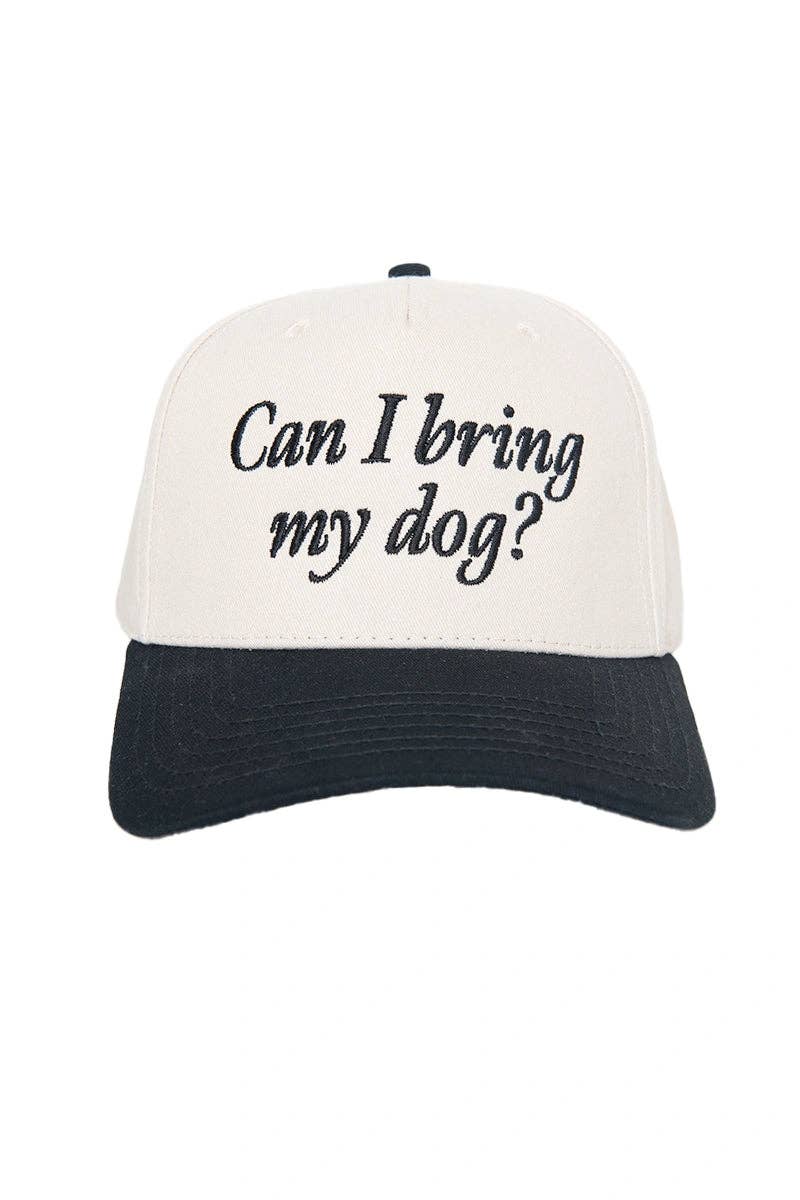 Katydid - Presale Can I Bring My Dog? Two-Toned Trucker Hats: Camo and Tan