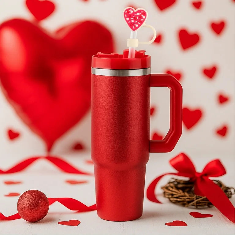 Valentines Day Straw Toppers