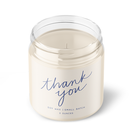Poured Goods - Thank You - Petite Candle