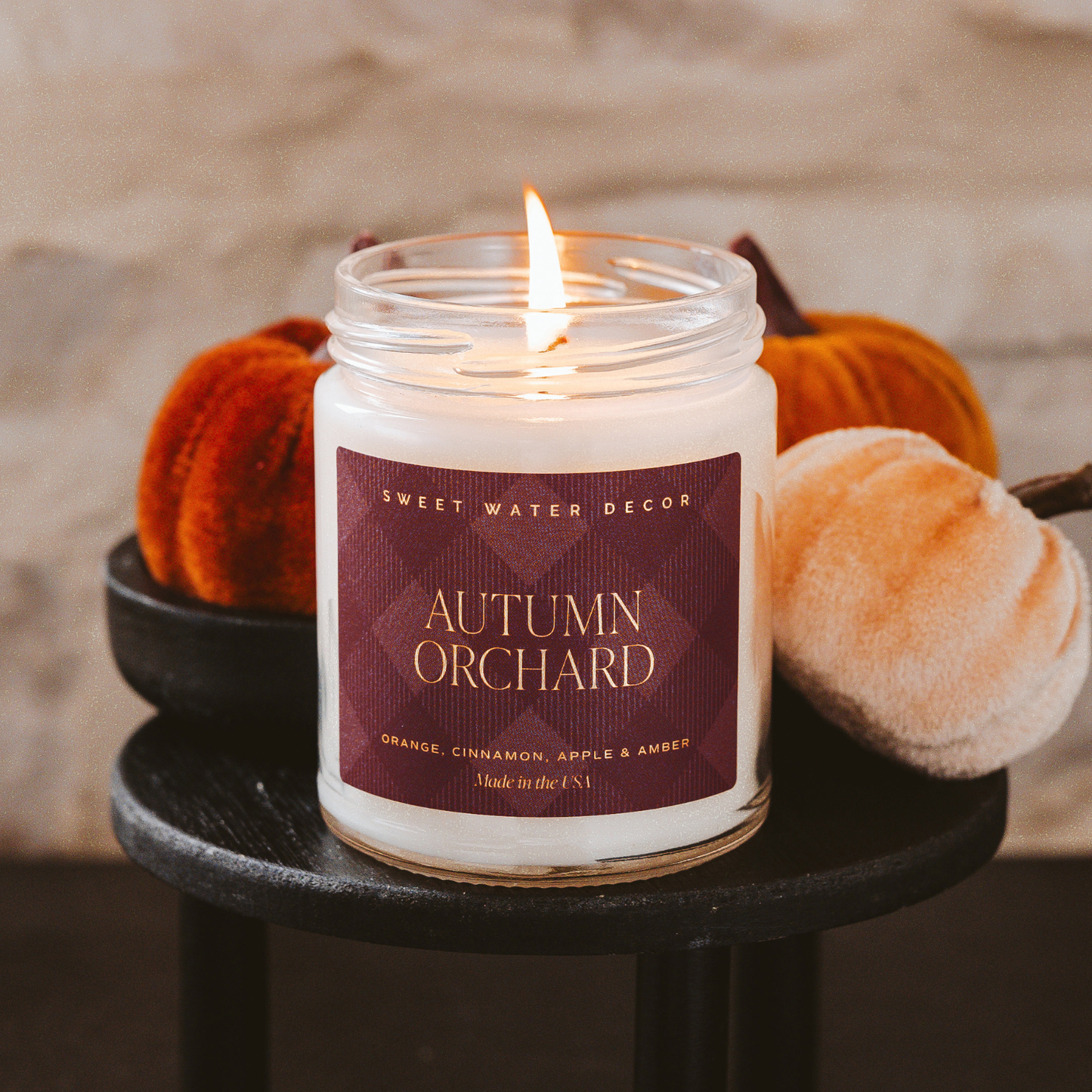 Sweet Water Decor - *NEW* Autumn Orchard 9 oz Soy Candle - Fall Home Decor, Gift