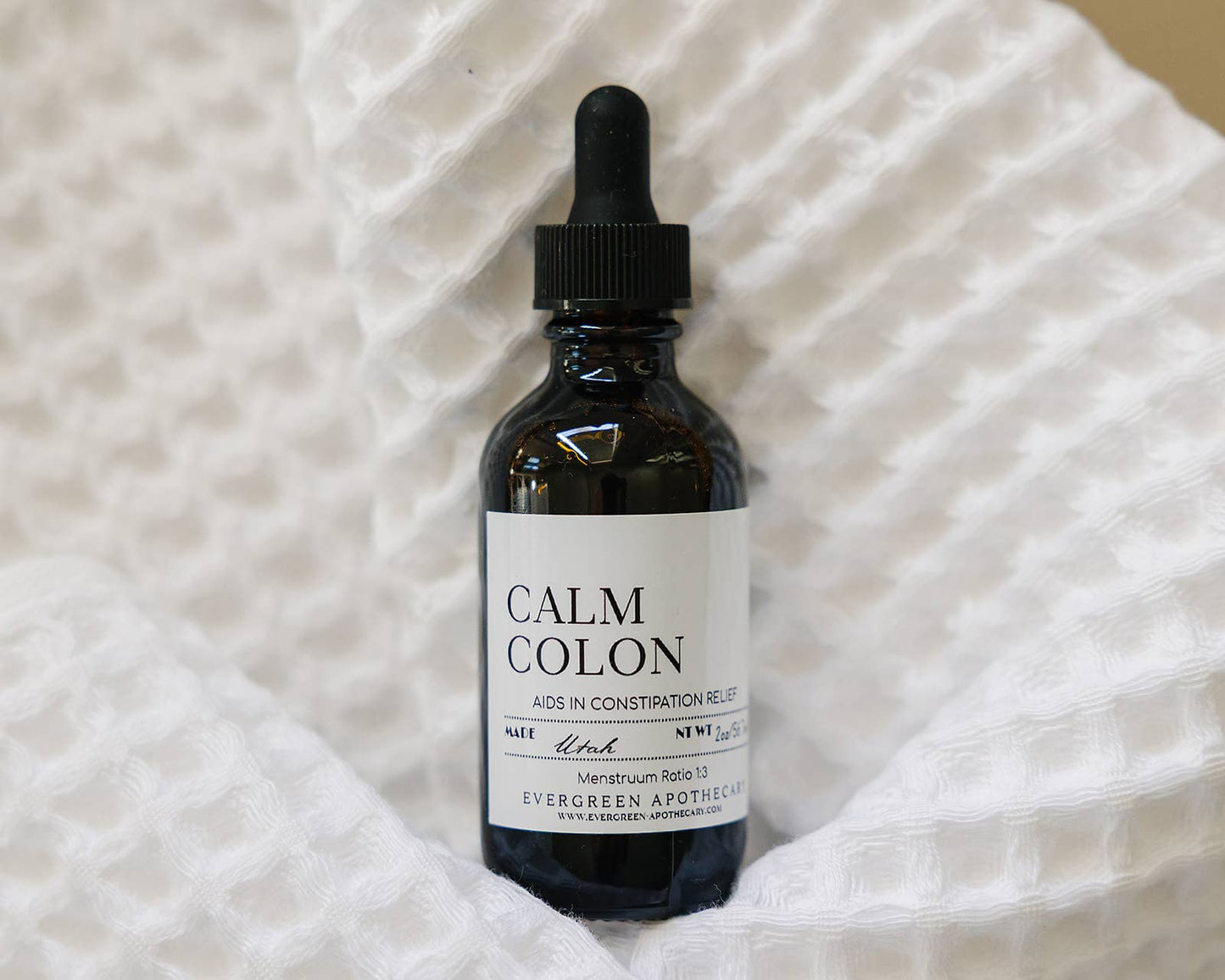Evergreen Apothecary - Calm Colon Tincture, Constipation Support, 2oz