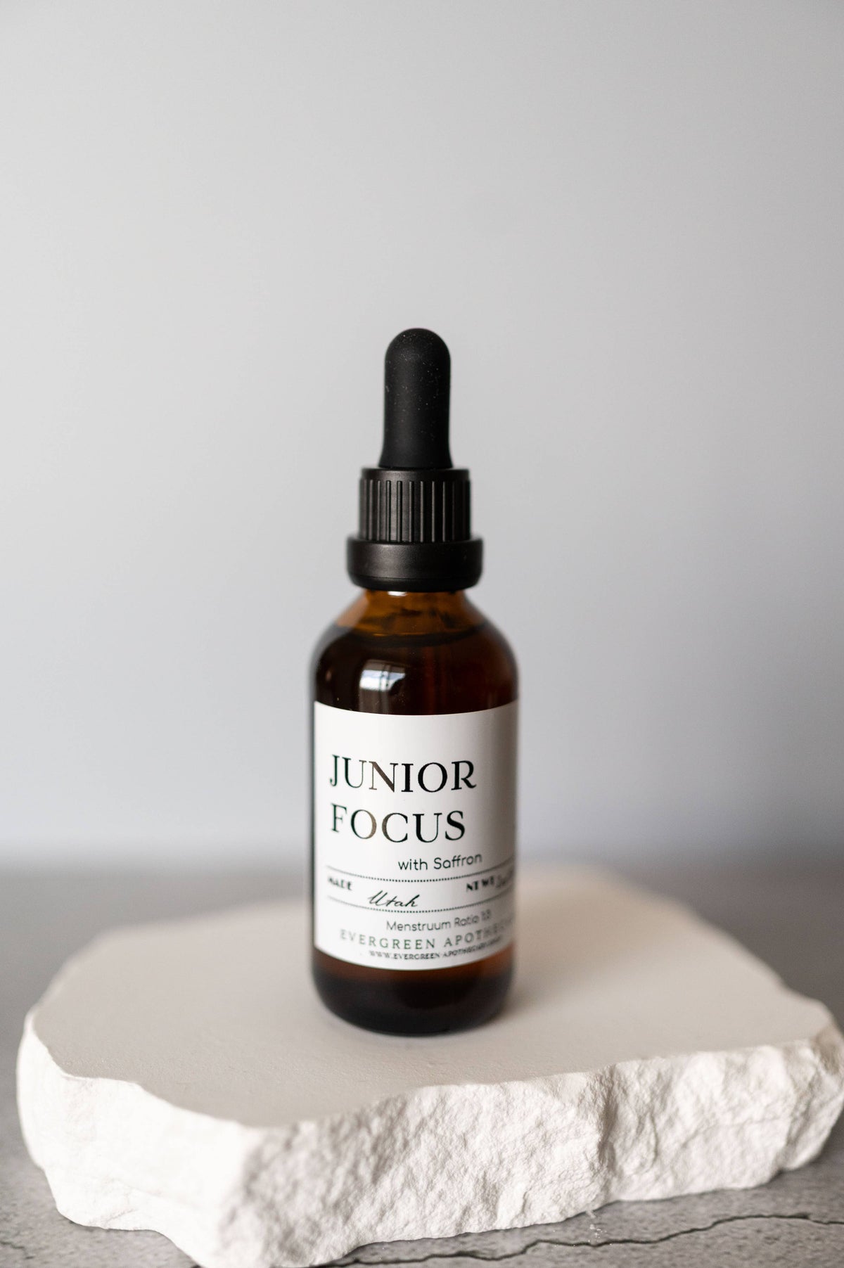 Evergreen Apothecary - Junior Focus (Saffron) Tincture, Alcohol Free