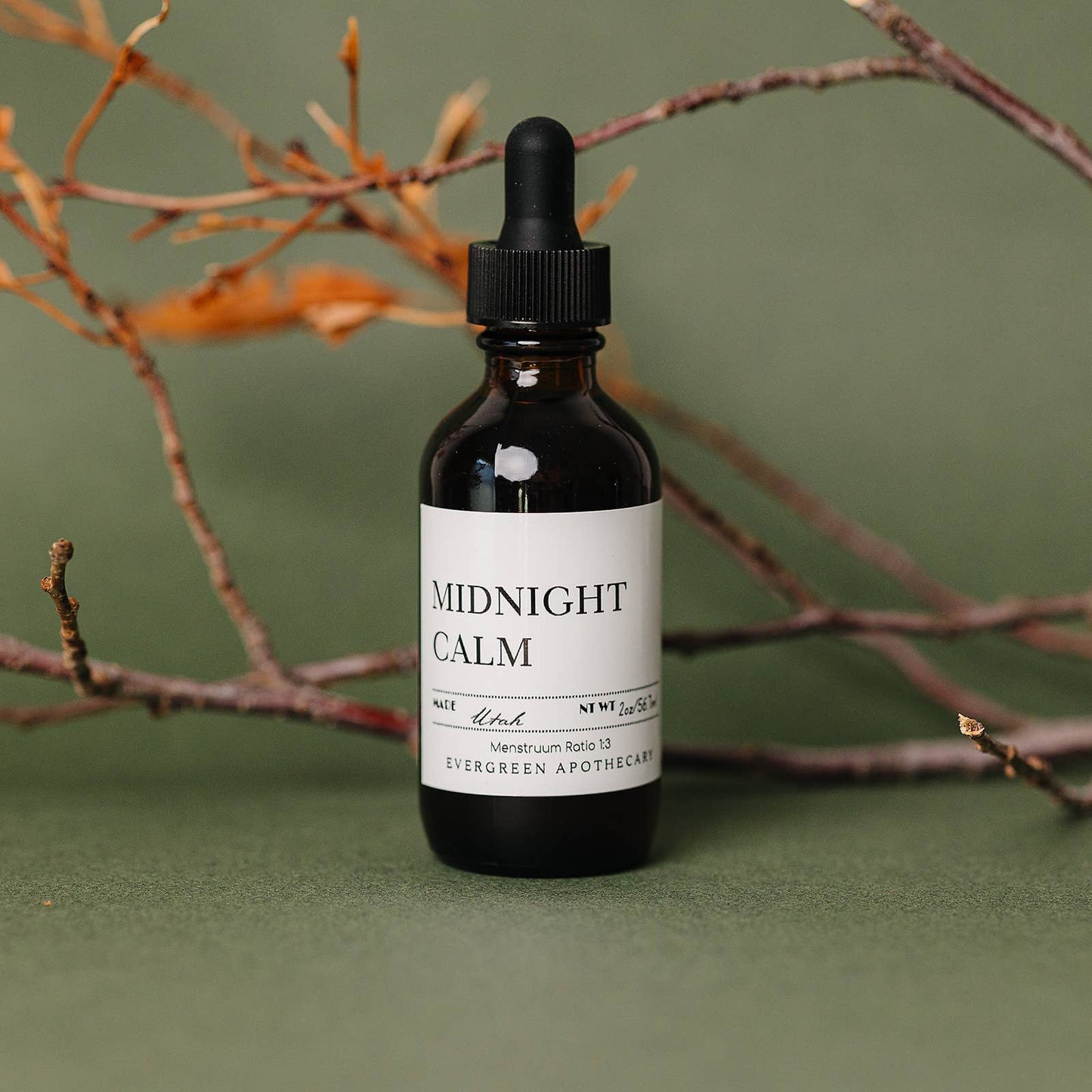 Evergreen Apothecary - Midnight Calm Tincture, 2oz, Sleep Aid