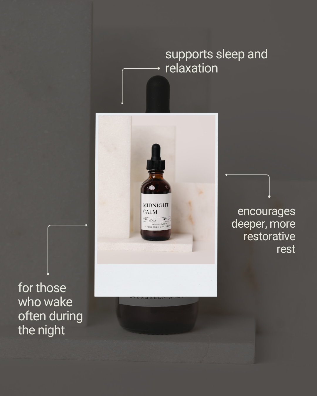 Evergreen Apothecary - Midnight Calm Tincture, 2oz, Sleep Aid