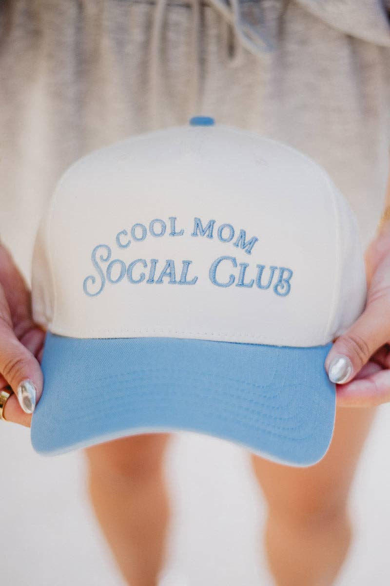 Katydid - Cool Mom Social Club Retro Two-Toned Hat: Pink and Tan