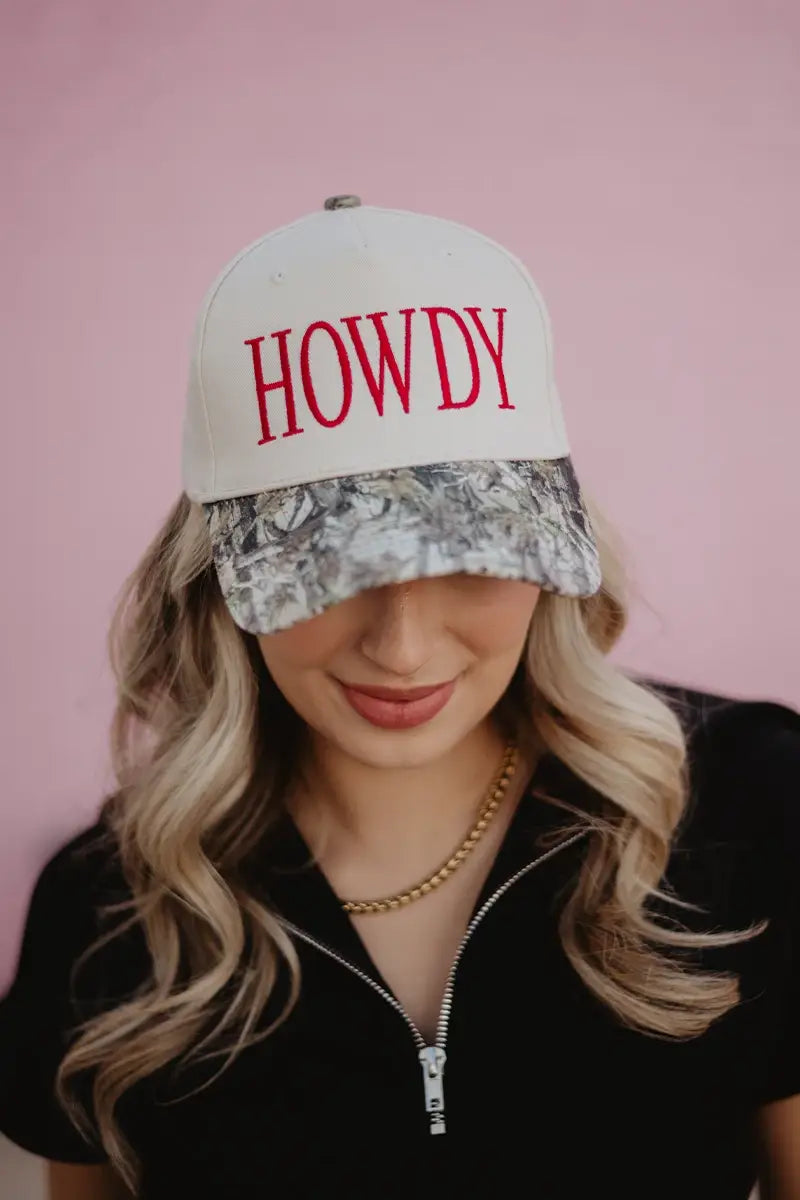 Katydid - HOWDY Two-Toned Wholesale Trucker Hats: Denim and Tan