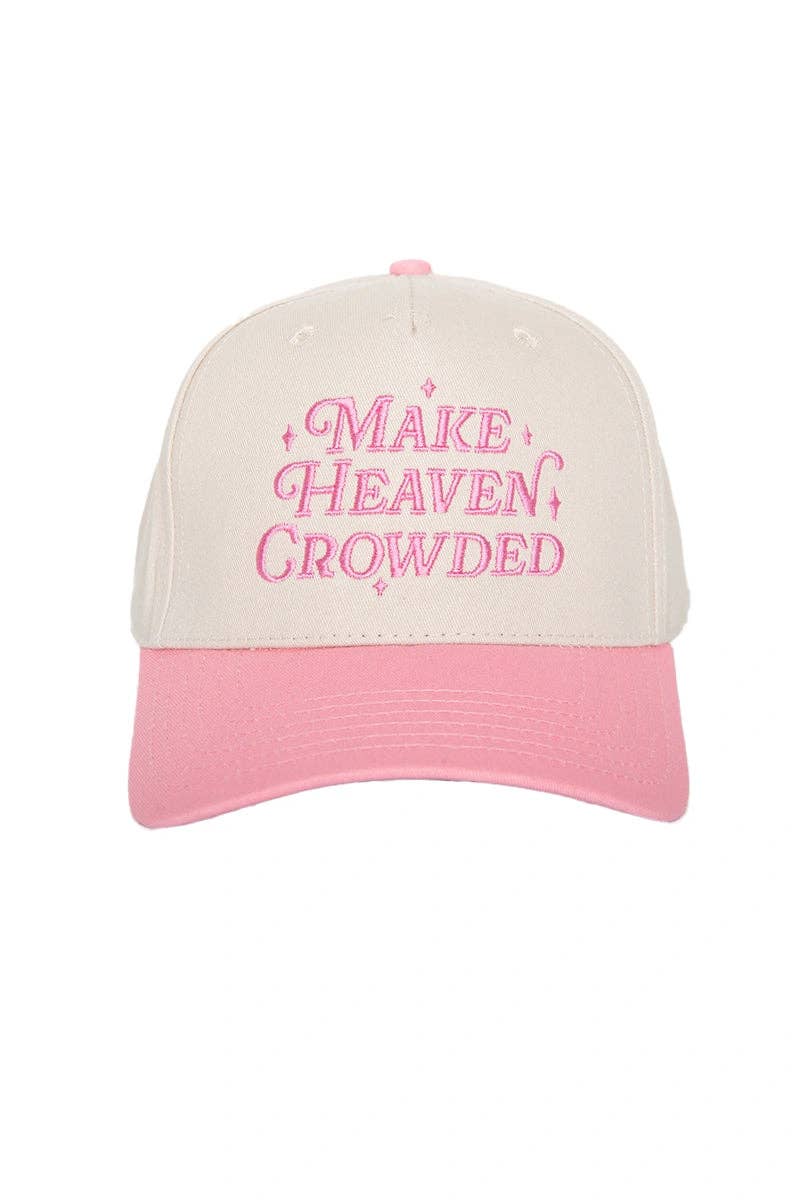 Katydid - Make Heaven Crowded Vintage Trucker Hats: Black and Tan