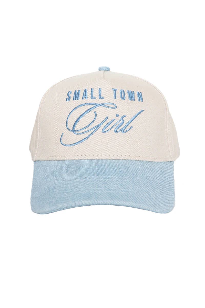 Katydid - Small Town Girl Trucker Wholesale Vintage Hat: Denim and Tan