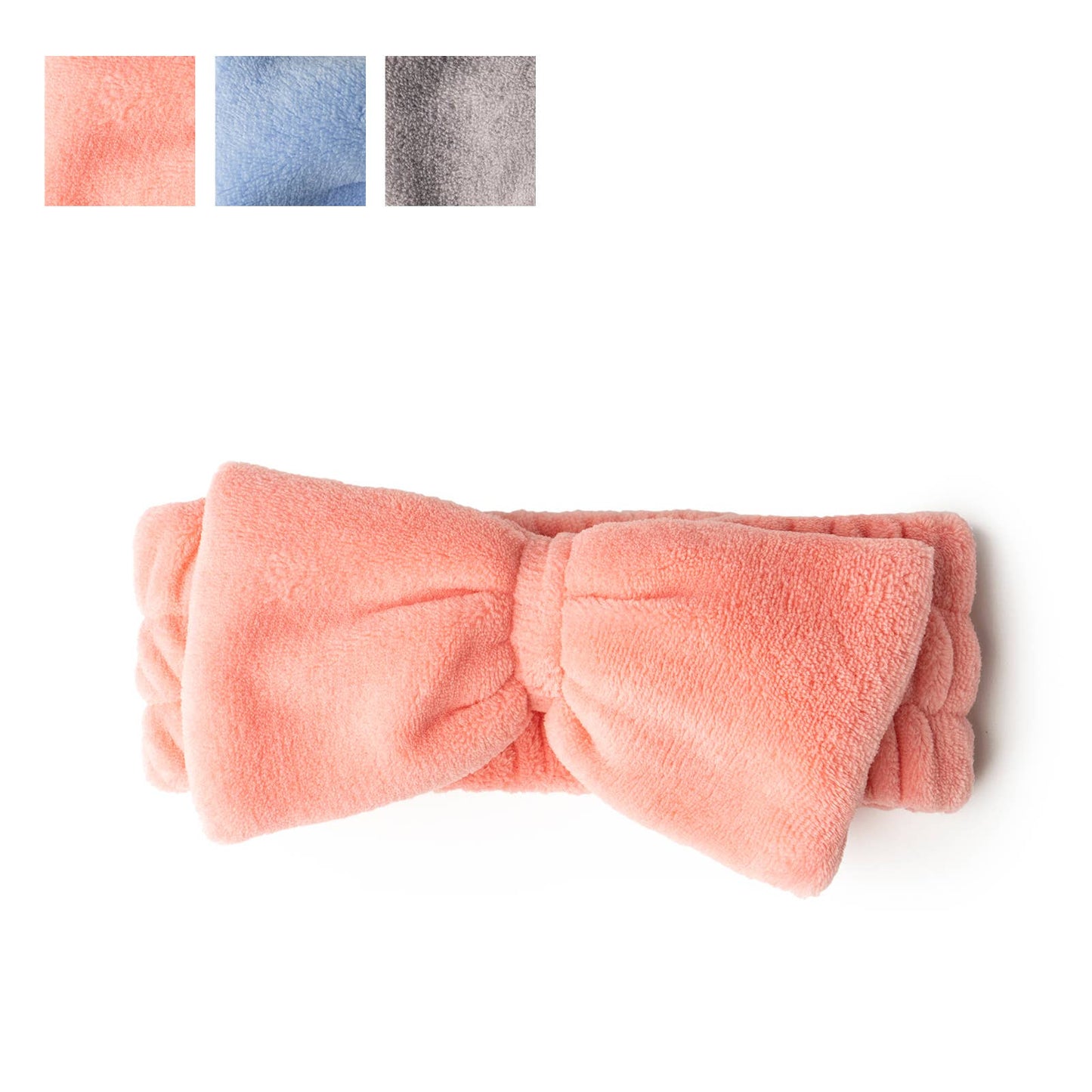 DM Merchandising - Lemon Lavender Take a Bow Ultra Plush Spa Headband
