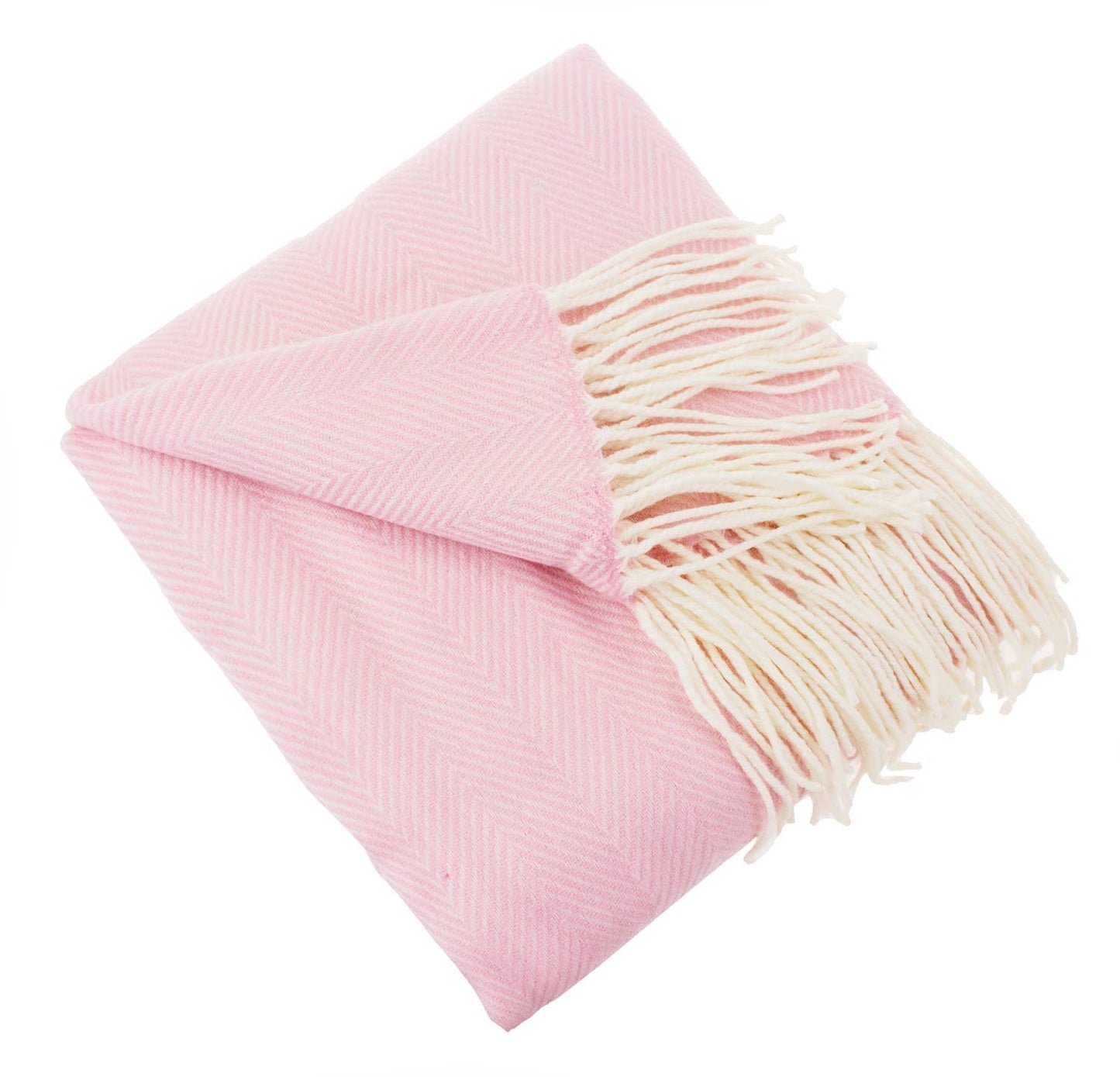 Fennco Styles - Herringbone Throw Blanket with Fringe