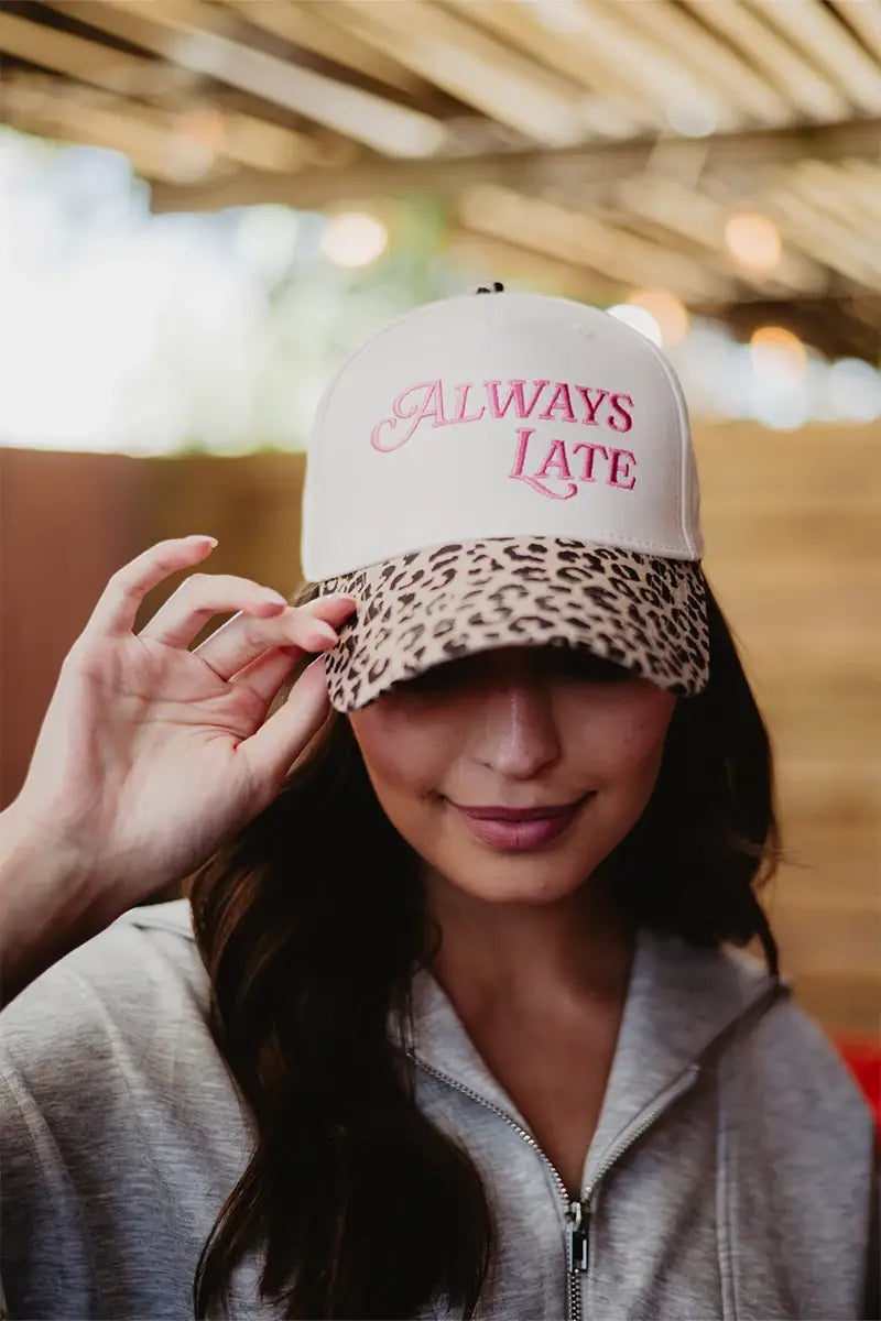 Katydid - Presale Always Late Vintage Style Trucker Hats: Camo and Tan