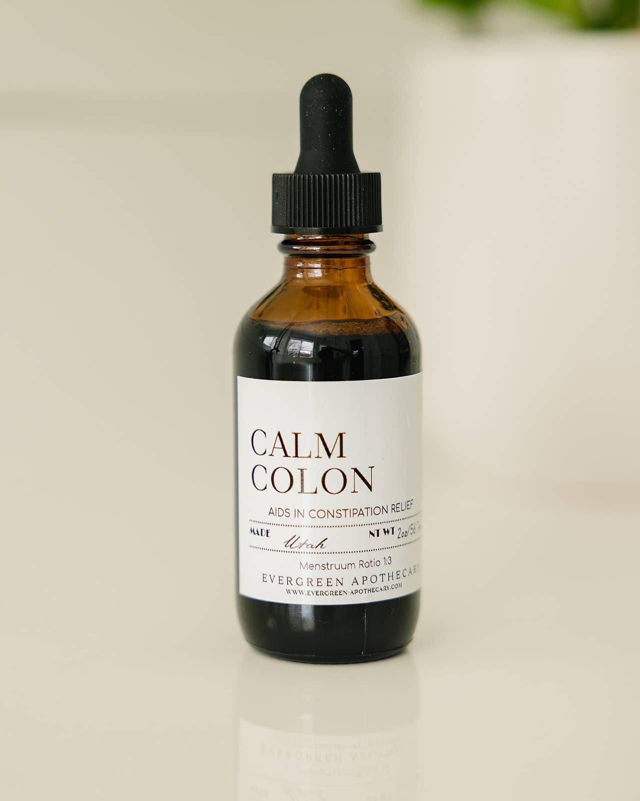 Evergreen Apothecary - Calm Colon Tincture, Constipation Support, 2oz
