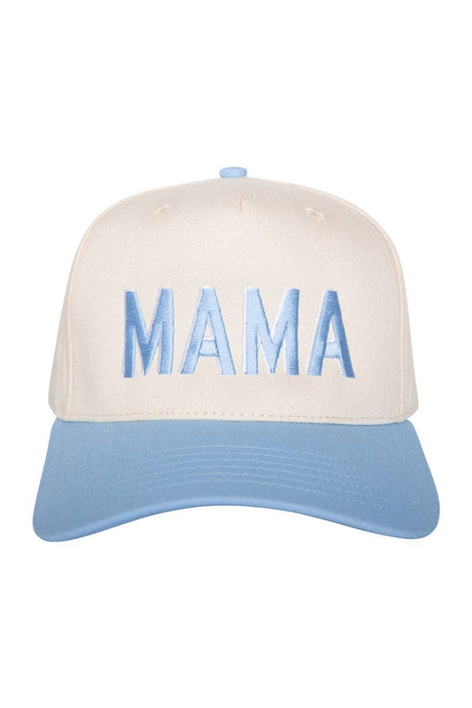 Katydid - MAMA Two-Toned Vintage Hat: Light Blue and Tan