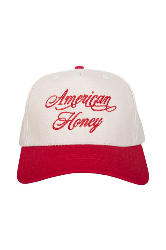 Katydid - American Honey Wholesale Vintage Two-Toned Hat: Red and Tan