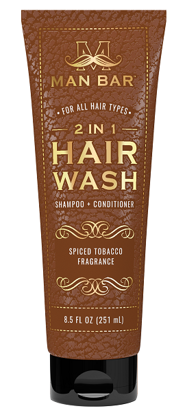 San Francisco Soap / Man Bar Soap - Man Bar 2 in 1 Hair Wash Spiced Tobacco