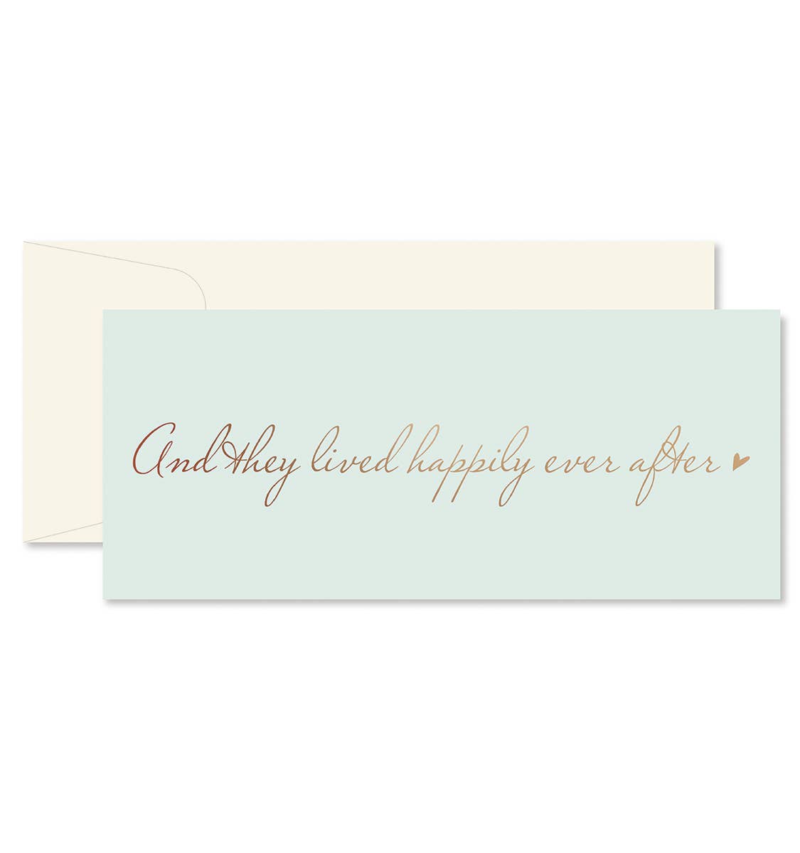 Ginger P. Designs - And They Lived Happily Ever After Wedding Greeting Card