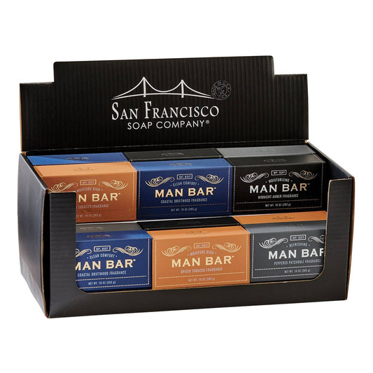 San Francisco Soap / Man Bar Soap - 12pc Man Bar Display 2