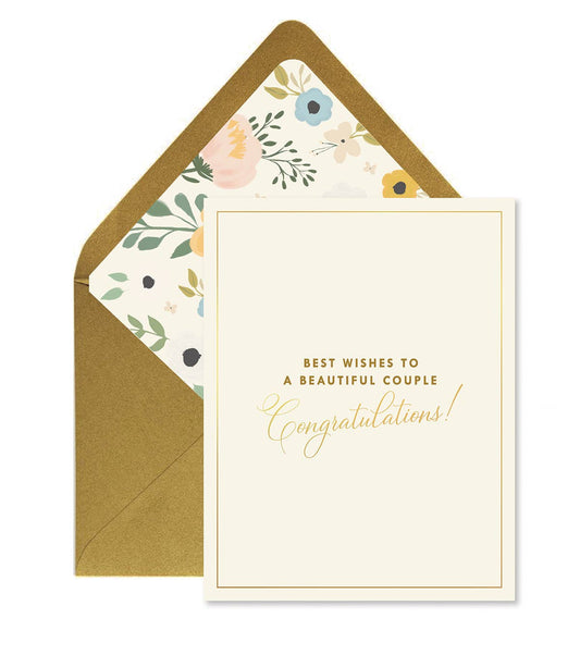 Ginger P. Designs - Beautiful Couple Wedding Greeting Card