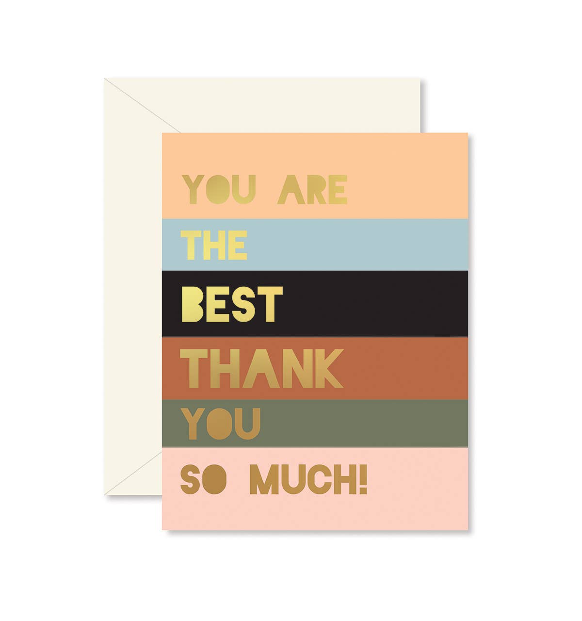 Ginger P. Designs - Colorblock Thank You Greeting Card