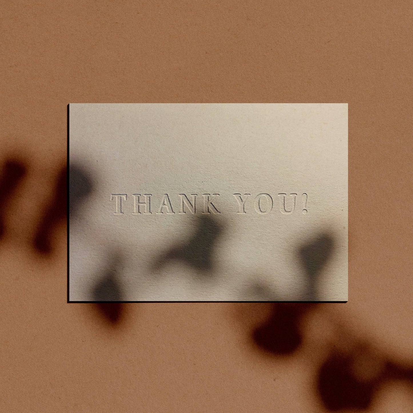 Abbey Ratcliff - Thank You! Card | Letterpressed | Minimal | Simple