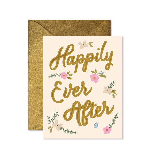 Ginger P. Designs - Happily Ever After Wedding Greeting Card