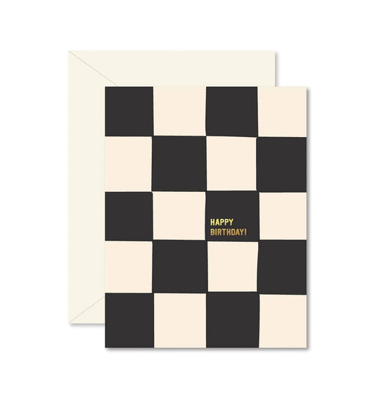 Ginger P. Designs - Chessboard Birthday Greeting Card
