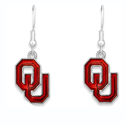 From The Heart - Oklahoma Sooners Home Sweet School Earrings