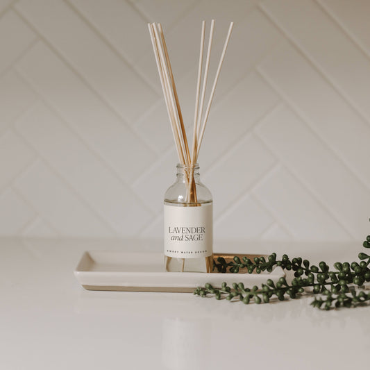 Sweet Water Decor - Lavender and Sage Reed Diffuser - Gifts & Home Decor