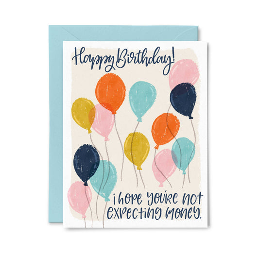 Paper Bunny Press - Funny Birthday Balloons Greeting Card