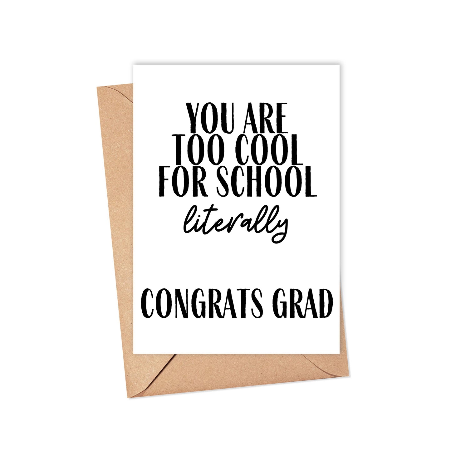 R is for Robo - Funny Graduation Card - Congrats Grad - Congratulations Card